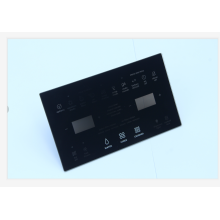 Placa de vidrio templado negro para puerta de horno microondas